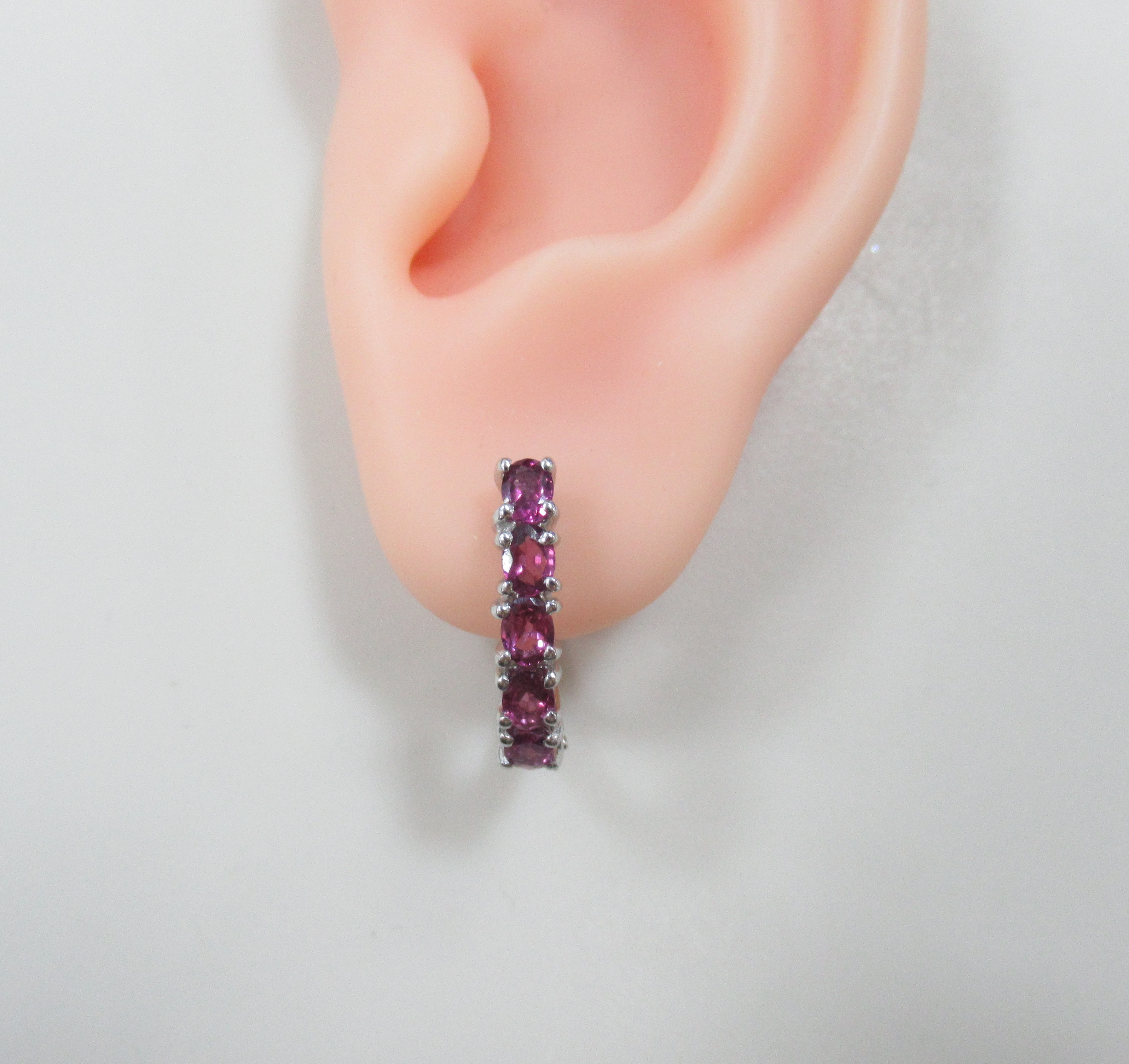 Серебряные серьги с гранатами Умбалит